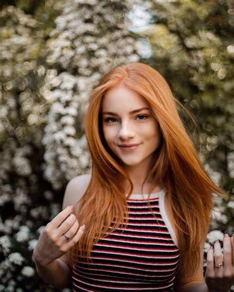 julia adamenko red haired beauty pretty redhead girls with red hair