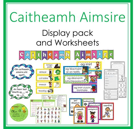 Mash Games Cluichí Caitheamh Aimsire Display Pack And Worksheets