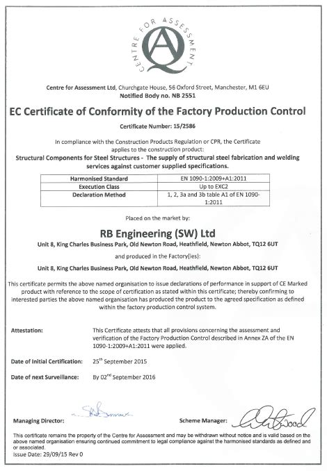 Ce Marking Success For Devon Engineering Company Rb Engineering
