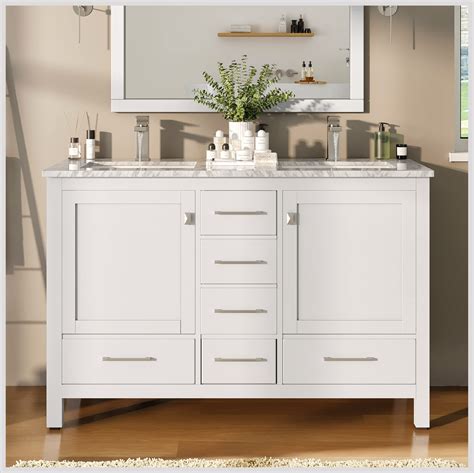 Buy Eviva London White 48 Inch Vanity With Sink And Countertop W