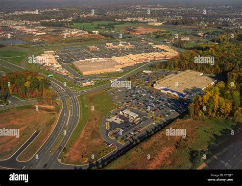 Loudoun County Virginia Usa Aerial View Of Shopping Center Costco