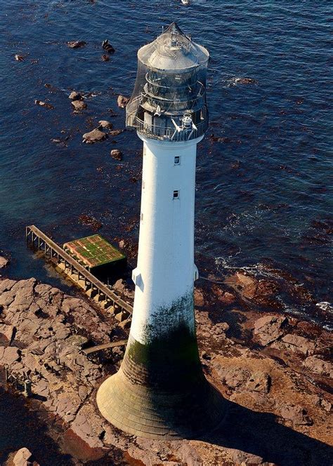 The Bell Rock Lighthouse From The Air Bell Rock Lighthouse Beautiful