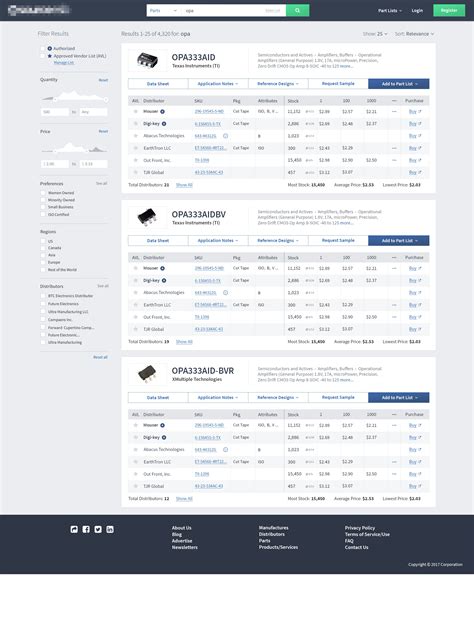 Parts Search Engine Search Results By Seb On Dribbble