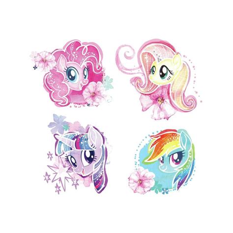 Roommates My Little Pony The Movie Watercolor Peel And Stick Wall Decal