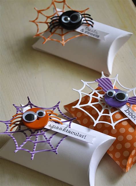 Halloween Treat Boxes Halloween Paper Crafts Halloween Treat Boxes