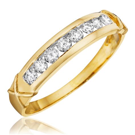 View our stunning collection of women's wedding bands, in styles ranging from antique inspired to unique modern designs. 1/3 CT. T.W. Diamond Women's Wedding Band 14K Yellow Gold ...