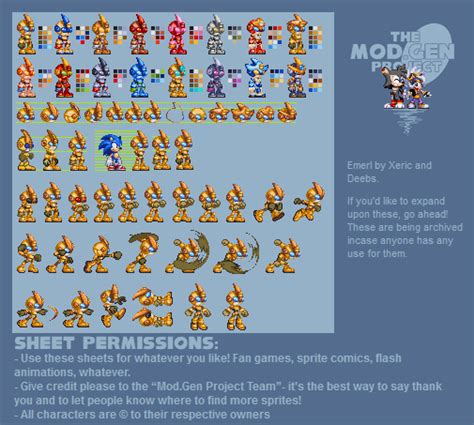 The Spriters Resource Full Sheet View Sonic The Hedgehog Customs
