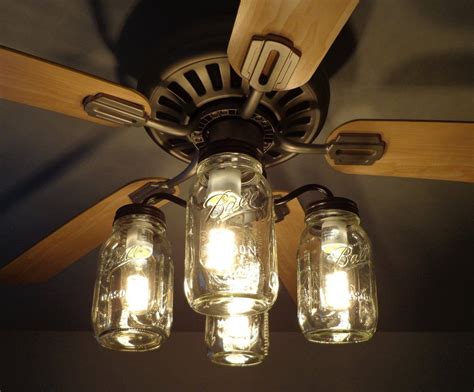 Mason Jar Light Fixture Ceiling Fan Light Fixtures Farmhouse Light