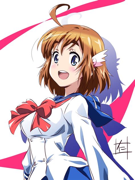 Nii Manabu Sakura Hane Bakuon Highres 10s 1girl Ahoge Artist