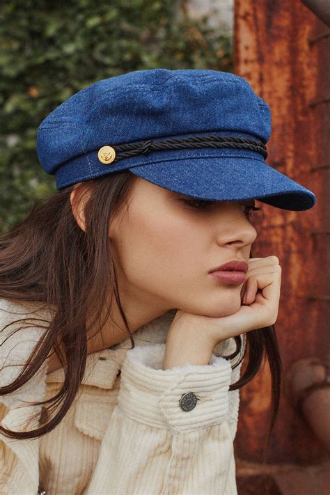Denim Captain Hat Outfits With Hats Hat Fashion Fashion Videos
