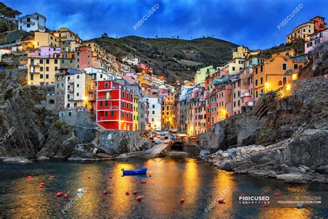 The name literally means the 5 towns and these cinque terre towns are riomaggiore, manarola, corniglia, vernazza and monterosso. Italy, Liguria, province of La Spezia, city view of ...
