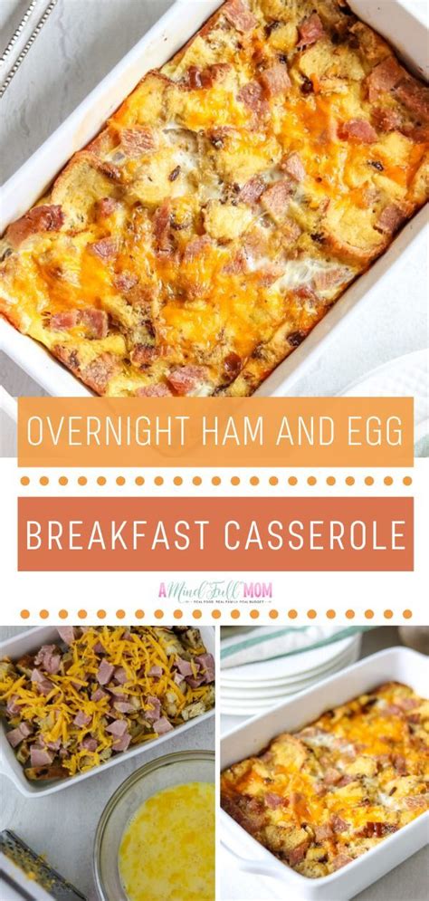 Overnight Ham And Egg Breakfast Casserole Egg Bake With Bread Vegan