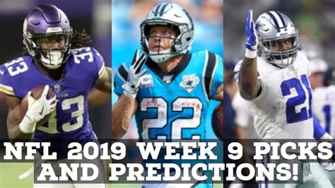 Lions can roar against vikings. NFL 2019 WEEK 9 PICKS AND PREDICTIONS! - YouTube