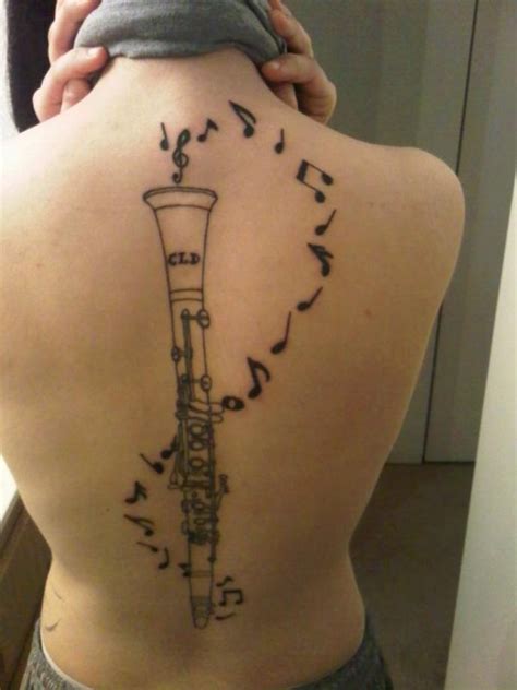 Full Back Clarinet Tattoo