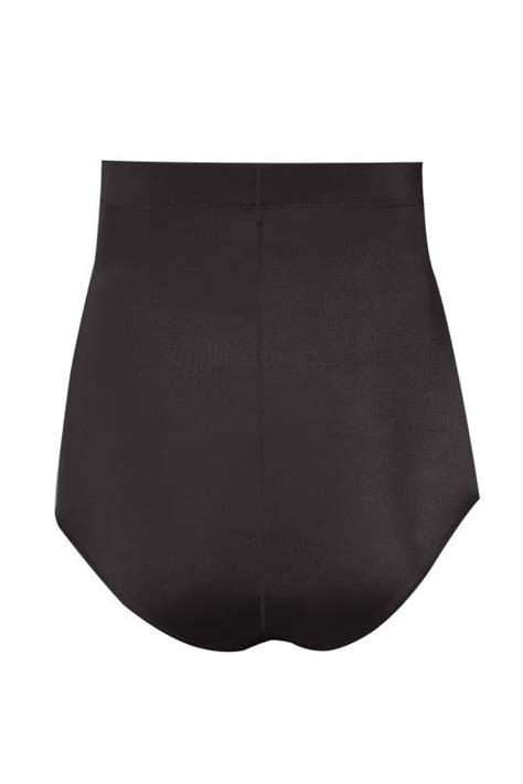 Corrigerende Slip Van Satijn Met Hoge Taille In Zwart Yours Clothing