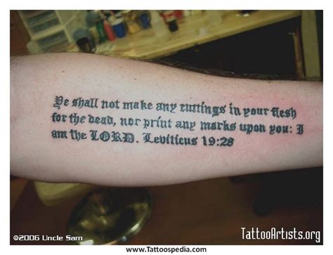 In this tattoo, the handle is very ornate and detailed while the blade itself is very simple, almost as if the two don't go together. Cool Badass Quotes. QuotesGram | Bible quote tattoos ...