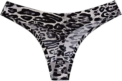 Jmetric Women S Leopard Print Sexy Women Sexy Leopard Print Thongs Briefs G String Lace Panties