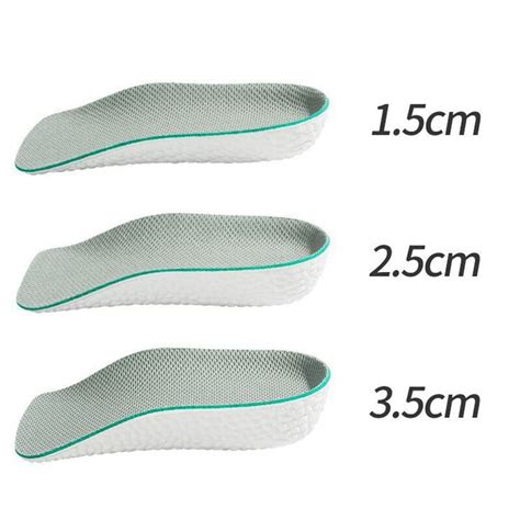 Invisible Height Increase Insoles Half Sole Heighten Sports Shoe Pads