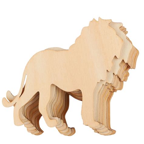 Unfinished Wood Lion Cutouts New Items Factory Direct Craft
