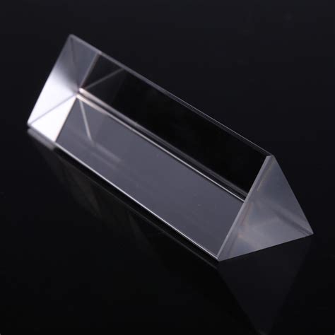 10cm Optical Glass Triple Triangular Education Prism Physics Teaching