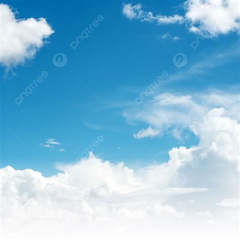 Background Langit Biru Dan Awan Latar Belakang Udara Musim Panas Langit