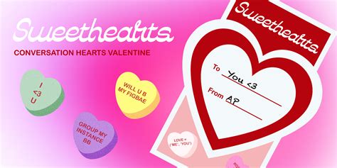 Sweethearts Necco Candy Conversation Hearts Valentine Figma Community