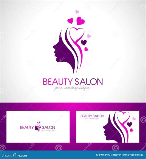 Beauty Salon Logo Design Vector Illustration 59164402