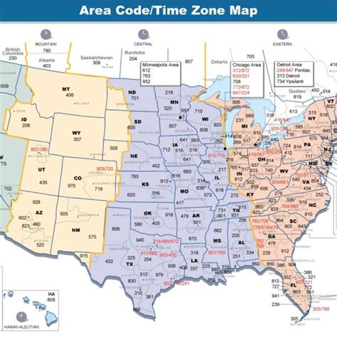 Printable Us Map With Time Zones And Area Codes Printable Map Of The