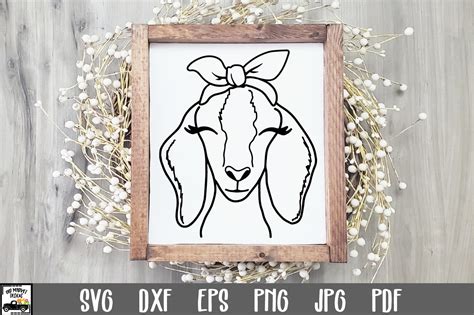 Nubian Goat With Bandana Svg File Graphic By Oldmarketdesigns · Creative Fabrica