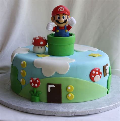 Cupcakes Taarten En Koekjes Mario Birthday Cake Mario Bros Cake