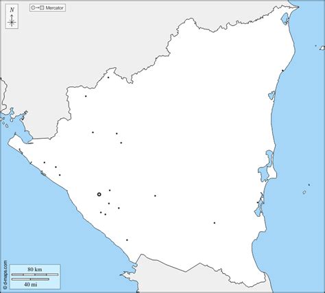 Nicaragua Mapa Gratuito Mapa Mudo Gratuito Mapa En Blanco Gratuito
