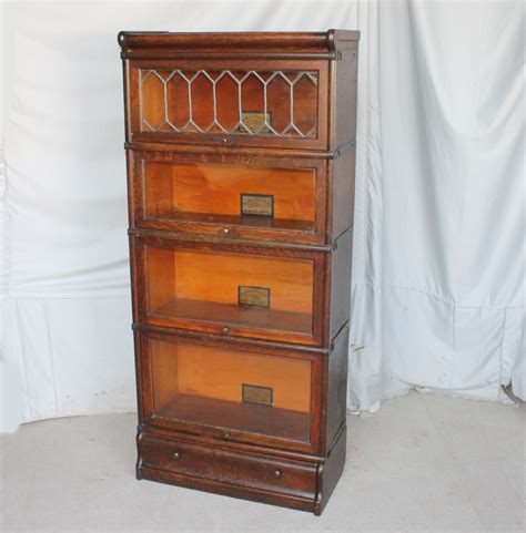 Bargain Johns Antiques Antique Oak Barrister Bookcase 34 Size
