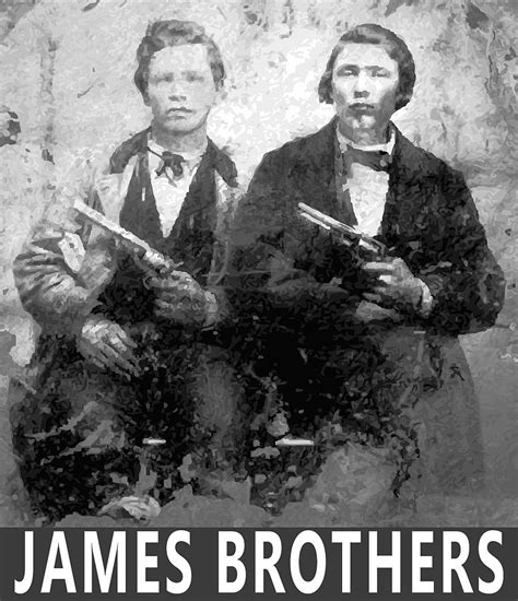 Frank And Jesse James Outlaws Digital Art By Daniel Hagerman