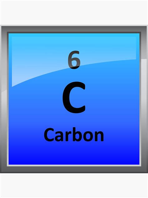Carbon Element Tile Periodic Table Stickers By Sciencenotes Redbubble