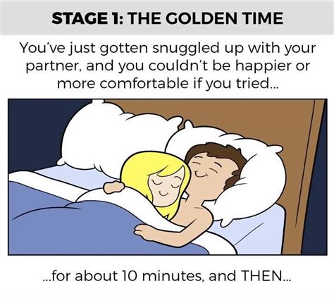 Stages Of Sleeping Together Relationship Cartoons Stages Of Sleep