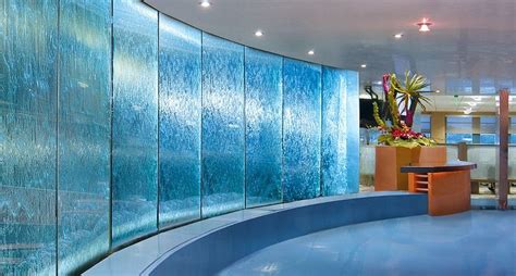 my glass water walls with images water walls glass wall design exterior door designs