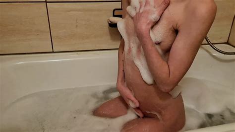 She Massages Her Wet Pussy And Small Tits While Showering Xhamster