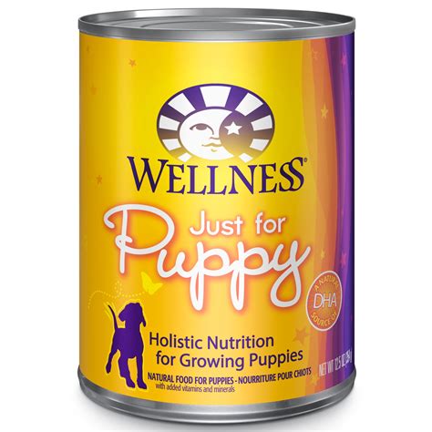 All natural ingredients to keep your dog happy, healthy and strong. Wellness Just for Puppy Canned Food | Petco
