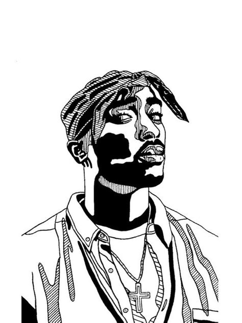 Tupac Shakur Zeichnung Tupac Shakur Vector Speedart Adobe