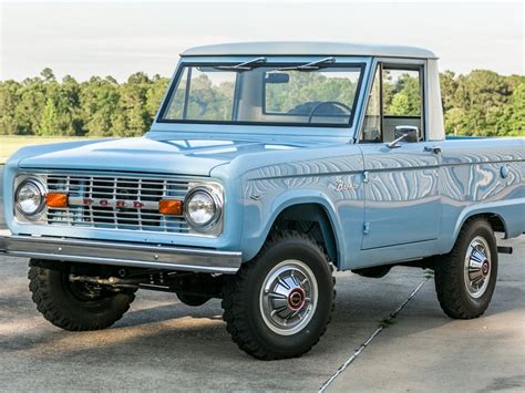 1969 Ford Bronco Half Cab Pickup Not Sold At Bring A Trailer Auction