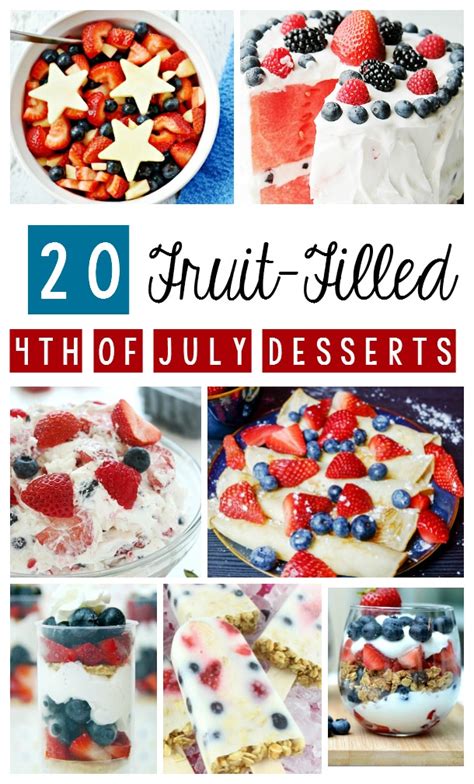 20 Amazing Fruit Filled Fourth Of July Desserts Modern Mom Life