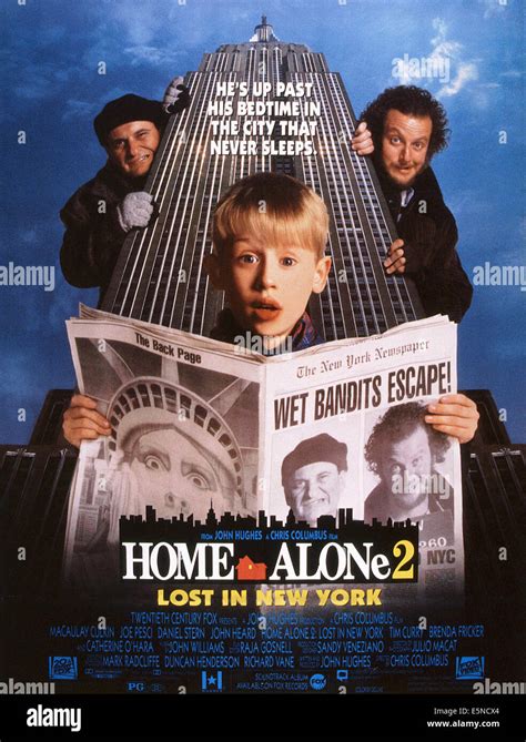 Home Alone 2 Lost In New York Macaulay Culkin Front Rear From Left Joe Pesci Daniel Stern