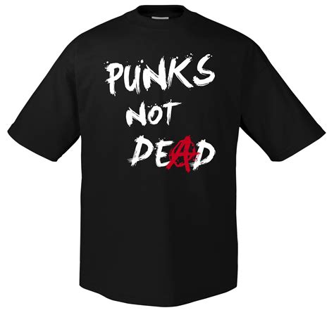 Art Worx Punks Not Dead T Shirt Herren Art Worx Merchandising