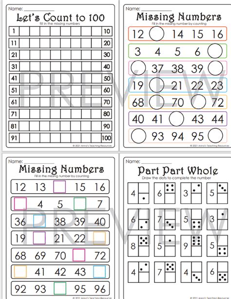 Number Sense Activities For First Grade