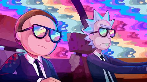 4500898 Car Rick And Morty Rainbows Run The Jewels Vector Graphics