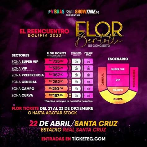 Venta De Entradas Para El Concierto De Floricienta En Santa Cruz