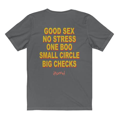 Good Sex No Stress One Boo Small Circle Big Checks Yg T Shirt Men Womens Design Ideas Ferolos