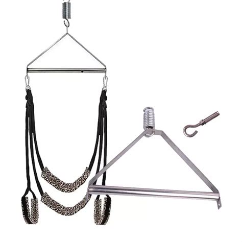 Strong Stainless Steel Tripod Sex Swing Hanger With Springs Hooks