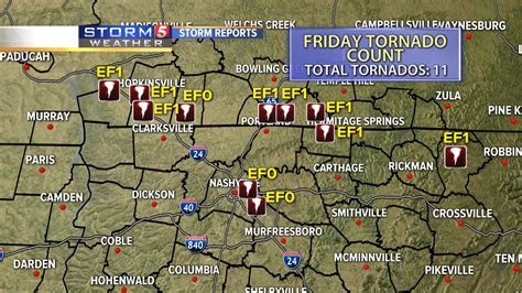 Twelve Tornadoes Confirmed In Tennessee And Ketnucky In June 21 Storms