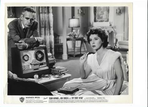 Vintage 8x10 Photo Actress Susan Hayward And Kirk Douglas In Top Secret Affair 1199 Picclick